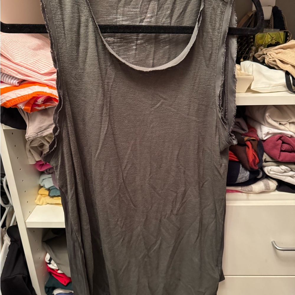 Gray Sleeveless Women's Top